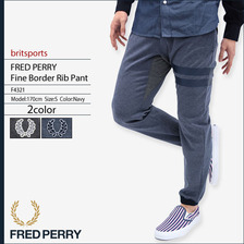 FRED PERRY Fine Border Rib Pant britsports F4321画像