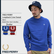 FRED PERRY Loopback Crew Sweat M6313画像