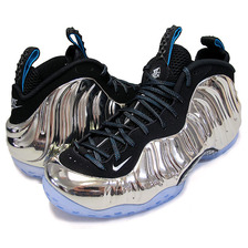 NIKE AIR FOAMPOSITE ONE AS QS slv/slv-blk 744306-001画像