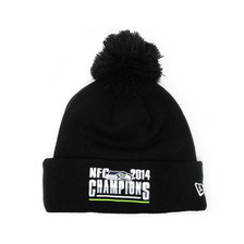 NEW ERA SEATTLE SEAHAWKS KNIT BEANIE BLACK FFNESSH028画像