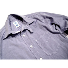 POST OVERALLS #1262 ULTRA POST DRESS CHAMBRAY SHIRTS/purple画像