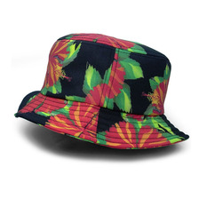 FITTED HAWAII HOME GROWN BUCKET HAT BLACKxMULTI FTH004画像
