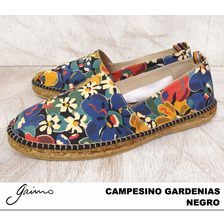 gaimo CAMPESINO GARDENIAS ESPADRILLES NEGRO画像