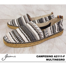 gaimo CAMPESINO A2111 ESPADRILLES MULTI NEGRO画像