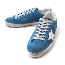 GOLDEN GOOSE SNEAKERS SUPER STAR-BLUE SKY/WHITE STAR- G26U590-Y1画像