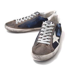 GOLDEN GOOSE SNEAKERS SUPER STAR-BLUE DENIM- G26U590-R1画像