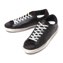 GOLDEN GOOSE SNEAKERS SUPER STAR-BLACK SKATE- G26U590-A6画像