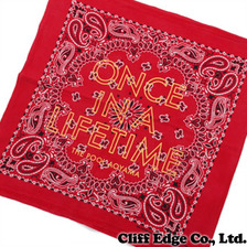 the POOL aoyama ONCE IN A LIFETIME OIALT REMAKE BANDANA REDxORANGE画像