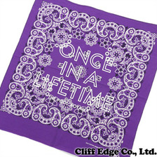 the POOL aoyama ONCE IN A LIFETIME OIALT REMAKE BANDANA PURPLExWHITE画像