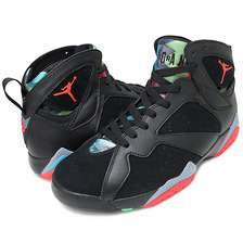 NIKE AIR JORDAN 7 RETRO 30TH blk/infrared 23-bl grpht-rtr 705350-007画像
