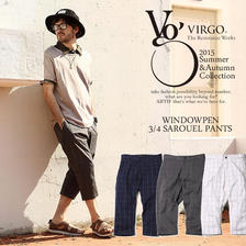 VIRGO WINDOWPEN 3/4 SAROUEL PANTS VG-PT-193画像