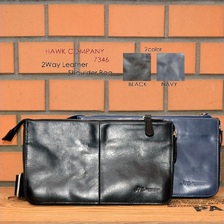 Hawk Company 7346 2WAYレザーショルダーバッグ画像