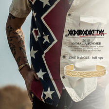 ANIMALIA ZINC BANGLE-bull rope AN15U-AC05画像