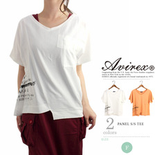 AVIREX LADY'S PANEL S/S TEE 6253151画像