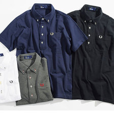 FRED PERRY Button Down Pique S/S Polo Shirt JAPAN LIMITED F1542画像