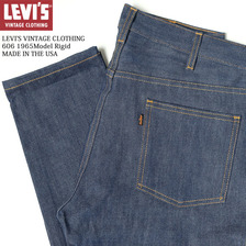 LEVIS VINTAGE CLOTHING 606 1965Model Rigid MADE IN THE USA 36060-0001画像