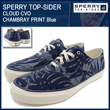 Sperry Top-Sider CLOUD CVO CHAMBRAY PRINT Blue STS10987画像