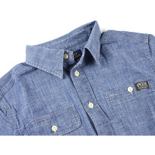 POLO RALPH LAUREN ボーイズ シャンブレー ワークシャツ ライトブルー画像