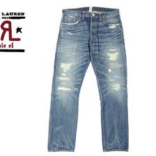 RRL LOW STRAIGHT リペア ジーンズ画像