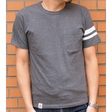桃太郎ジーンズ 出陣ジンバブエ天竺ペン刺しポケットTシャツ 07-008画像