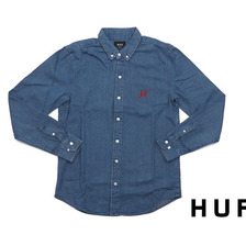 HUF SCRIPT DENIM OVER SHIRT画像