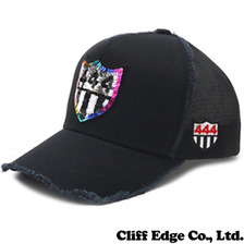 YOSHINORI KOTAKE DESIGN RAINBOW 444ロゴ メッシュキャップ BLACK画像