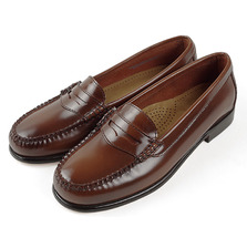 G.H.BASS WAYFARER BOX LEATHER KARIKOLE BROWN画像