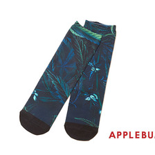 APPLEBUM Sour Diesel High Socks NAVYxGREEN画像
