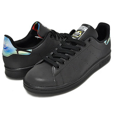 adidas STAN SMITH W cblk/cblk/byello B34065画像