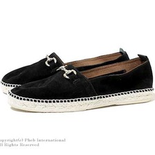 gaimo ビット付きSUEDEエスパドリーユ CAMPANARIO SERRAJE NEGRO画像