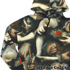 Supreme &times; UNDERCOVER 総柄 Hooded Sweatshirt BLACK画像