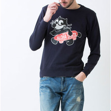 PROJECT SR'ES &times; FELIX THE CAT Aloha Skate Crew Sweat Collaboration SPFLX0004画像