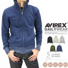AVIREX DAILY WEAR DAILY L/S STAND ZIP SWEAT 6133247画像