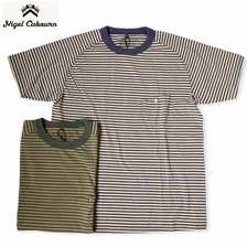 Nigel Cabourn Basic T-Shirt BORDER画像