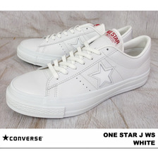 CONVERSE ONE STAR J WS MADE IN JAPAN WHITE 32346770画像