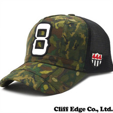 YOSHINORI KOTAKE DESIGN パッチワークCAMO 8ロゴ メッシュキャップ GREEN画像