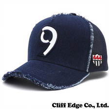 YOSHINORI KOTAKE DESIGN 9ロゴエナメル デニム メッシュキャップ INDIGO画像