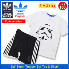 adidas × STAR WARS SW Storm Trooper Set Tee & Short Originals S14391画像