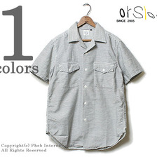 orslow ヒッコリー ショートスリーブオープンカラーシャツ 01-8052-181-SS画像