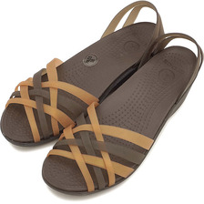 crocs huarache mini wedge w BRONZE/ESPRESSO 14384-8OZ画像
