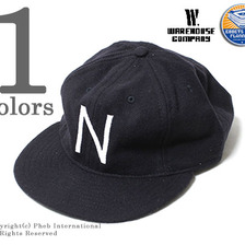 EBBETS FIELD FLANNELS &times; WAREHOUSE BASEBALL CAP NEWARK BEARS 1947画像