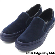 WTAPS SLIP ON SHOES.COTTON.VELVETEEN NAVY画像