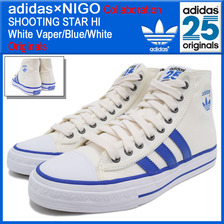 adidas Originals &times; NIGO SHOOTING STAR HI White Vaper/Blue/White B26468画像