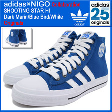 adidas Originals &times; NIGO SHOOTING STAR HI Dark Marin/Blue Bird/White B26466画像