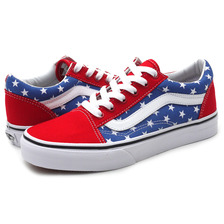 VANS OLD SKOOL (Stars & Stripes) RED/BLUE VN-0W9TFLK画像