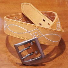 SAMURAI JEANS A105-ST ダブルピンヘビィー ステッチベルト画像