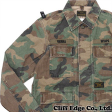 the POOL aoyama &times; WTAPS JUNGLE L/S 02 SHIRTS.COTTON.SATIN.POOL WOODLAND CAMO画像