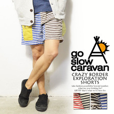 go slow caravan CRAZY BORDER EXPLORATION SHORTS 310261画像