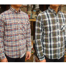 COLIMBO HUNTING GOODS Richmond B/D shirt L/S C/L Madras check ZQ-0300画像