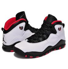 NIKE AIR JORDAN 10 RETRO BG "DOUBLE NICKEL" wht/blk-true red 310806-102画像